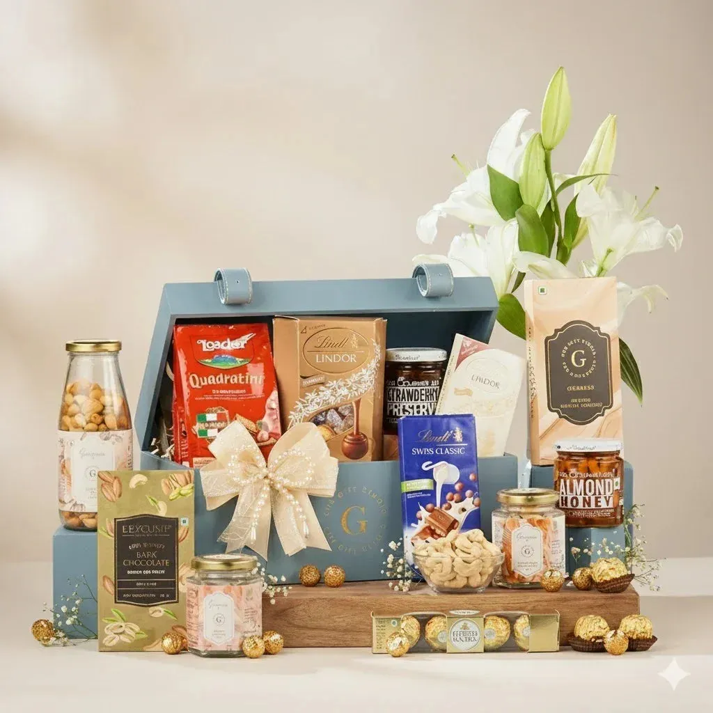 Mighty Celebration Trunk (Blue) for International Shipping | Exclusive Global Delivery